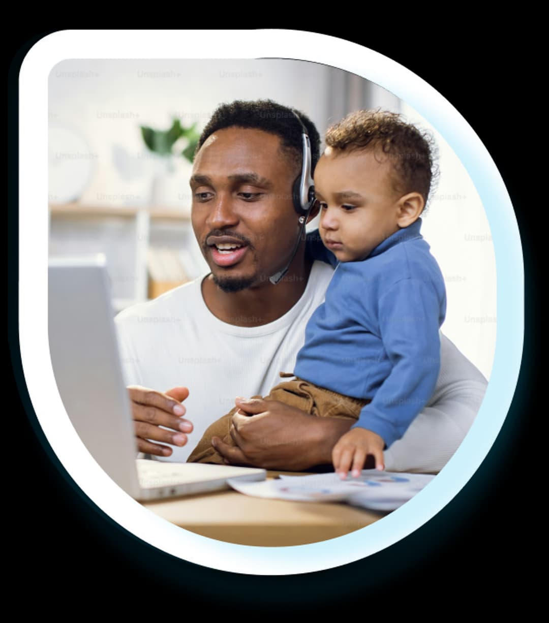 Father and child learning Nigerian languages together